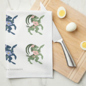 Hälsingebocken Kökshandduk - Lina RBG Handtuch (Viertel Falte)