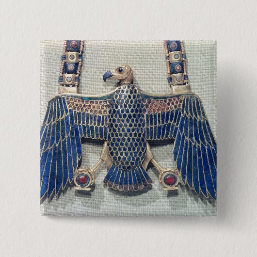 Halskette mit Geieranhänger Button (Vorderseite)