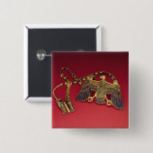 Halskette mit Geieranhänger Button (Vorne & Hinten)