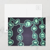 Halskette und Perlen Postkarte (Vorne/Hinten)