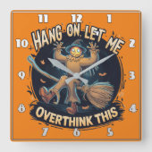 Halskrause bei Dämmerung Quadratische Wanduhr (Vorderseite)