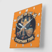 Halskrause bei Dämmerung Quadratische Wanduhr (Winkel)