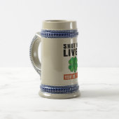 Halsleber Bierglas (Vorderseite Links)