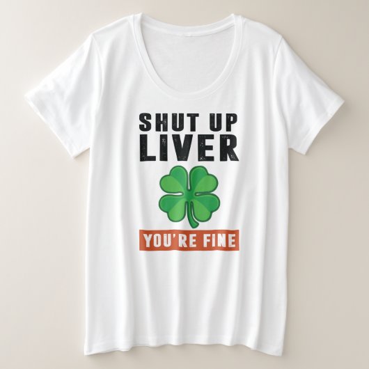 Halsleber Große Größe T-Shirt (Design vorne)