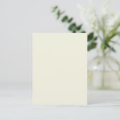 Halsneutraler Beige-Creme, fester Hintergrund Postkarte (Stehend Vorderseite)