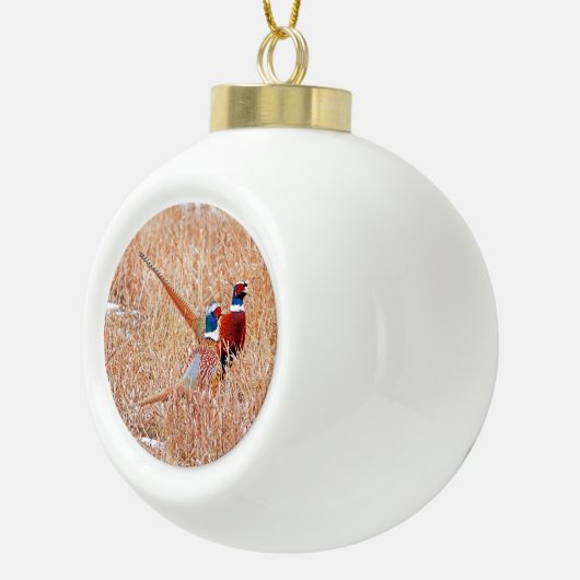 Halsschmerzen Keramik Kugel-Ornament (Rechts)