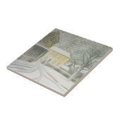 Halstead Road in Snow (von Eric Ravilious) Fliese (Seite)