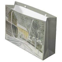 Halstead Road in Snow (von Eric Ravilious) Große Geschenktüte