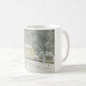 Halstead Road in Snow (von Eric Ravilious) Kaffeetasse (VorderseiteRechts)