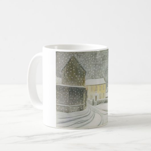 Halstead Road in Snow (von Eric Ravilious) Kaffeetasse (Vorderseite Links)