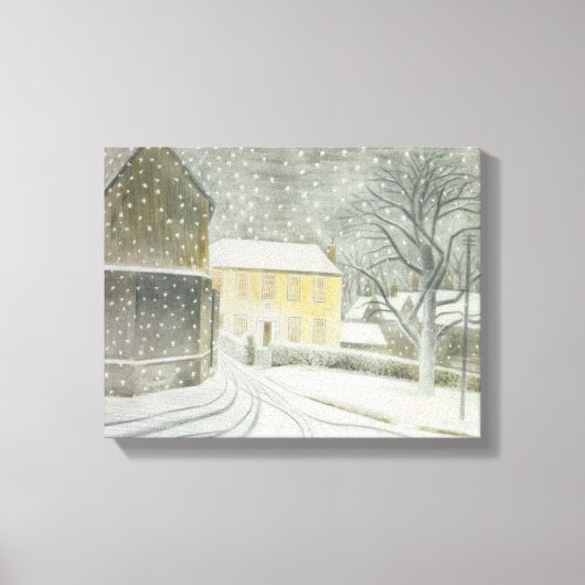 Halstead Road in Snow (von Eric Ravilious) Leinwanddruck (Vorderseite)