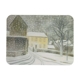 Halstead Road in Snow (von Eric Ravilious) Magnet