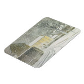 Halstead Road in Snow (von Eric Ravilious) Magnet (Linke Seite)