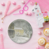 Halstead Road in Snow (von Eric Ravilious) Pappteller (Party)