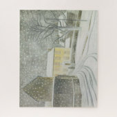 Halstead Road in Snow (von Eric Ravilious) Puzzle (Vertikal)