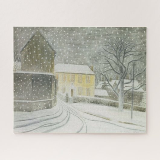 Halstead Road in Snow (von Eric Ravilious) Puzzle (Horizontal)