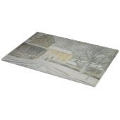 Halstead Road in Snow (von Eric Ravilious) Schneidebrett (Ecke)