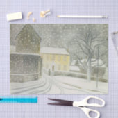 Halstead Road in Snow (von Eric Ravilious) Seidenpapier (Handwerk)