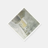 Halstead Road in Snow (von Eric Ravilious) Serviette (Ecke)