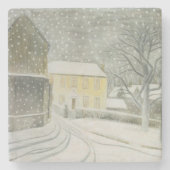 Halstead Road in Snow (von Eric Ravilious) Steinuntersetzer (Vorderseite)