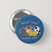 Halt ab! (Katzen) Button (Vorne & Hinten)