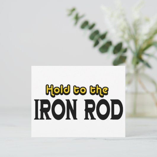 Halt an der Eisernen Straße Postkarte (Stehend Vorderseite)