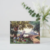 Halt an der Wayside Postkarte (Stehend Vorderseite)