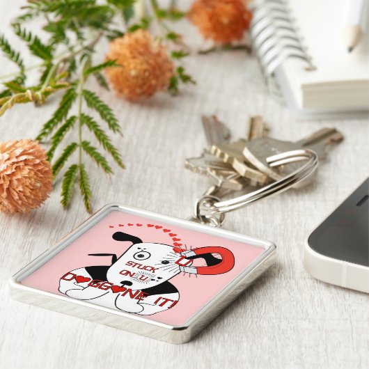 Halt an U Doggone it! Schlüsselanhänger (Seite)