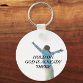 "Halt auf Gott" ist schon eine Schlüsselkette Schlüsselanhänger (Vorderseite)