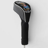 Halt auf Partner Ich bin überstimulierter Retro-We Golf Headcover (angewinkelt)