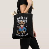 Halt auf Partner Ich bin überstimulierter Retro-We Tasche (Von Nahem)