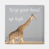 Halt deinen Kopf hoch Magnet (Vorne)