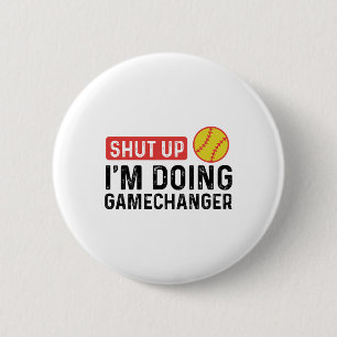 Halt Den Mund, Ich Mache Gamechanger Lustig Vintag Button