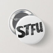 Halt-den-Mund lustiger Badge Button (Vorne & Hinten)