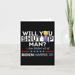 Halt Den Mund Mann Joe Biden Lustig Anti Trump Ca Karte