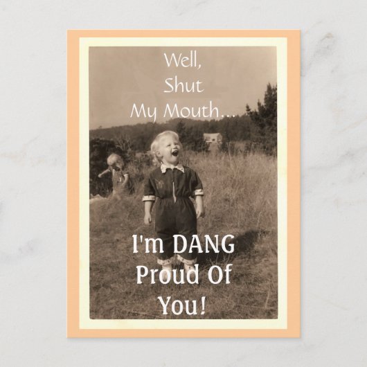 Halt den Mund... Postkarte (Vorderseite)