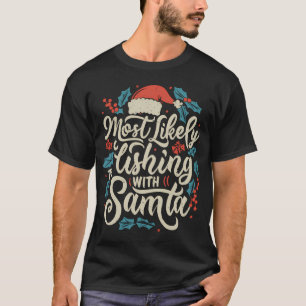 Halt Den Mund Und Fische Komischer Angler T-Shirt