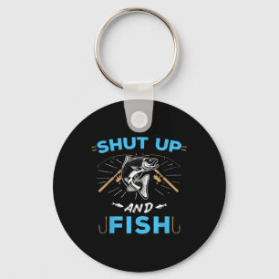 Halt Den Mund Und Fische Schlüsselanhänger
