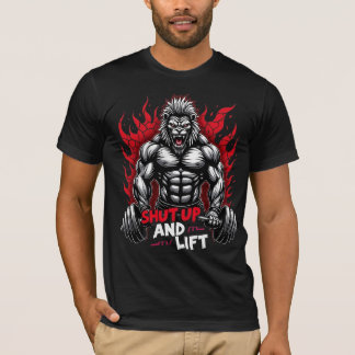 Halt Den Mund Und Hebe – Bestien-Hybrid-Gym-Shirt T-Shirt