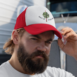 Halt den Mund und küss mich Mistletoe Truckerkappe