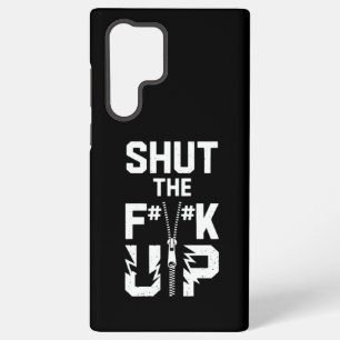 Halt die F#%K Schnauze Reißverschluss-Grafik - Bol Samsung Galaxy Hülle