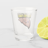 Halt die Klappe, du bist schön Schnapsglas (Rückseite)