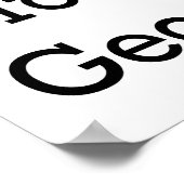 Halt die Klappe, ich werde Geografie unterrichten Poster (Ecke)