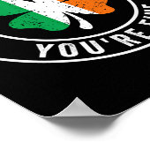 Halt die Klappe Leber, dir geht's gut St. Patrick' Poster (Ecke)