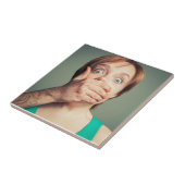 Halt die Klappe! Schöne Kunst Fliese (Seite)