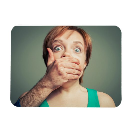 Halt die Klappe! Schöne Kunst Magnet (Horizontal)