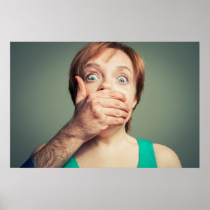 Halt die Klappe! Schöne Kunst Poster