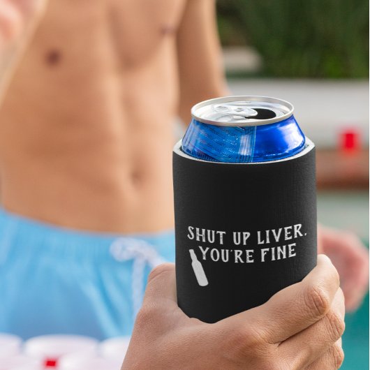 Halt die Leber, du bist fein Beer Funny Can Cooler Dosenkühler