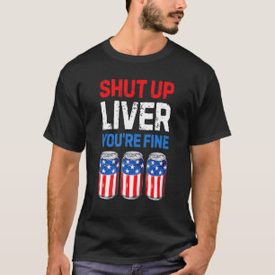 Halt die Leber, du bist fein trinken, lustige Bier T-Shirt