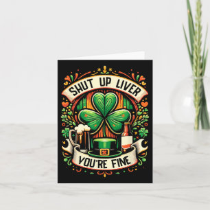 Halt die Leber Du bist schön Irish St Patricks Day Karte